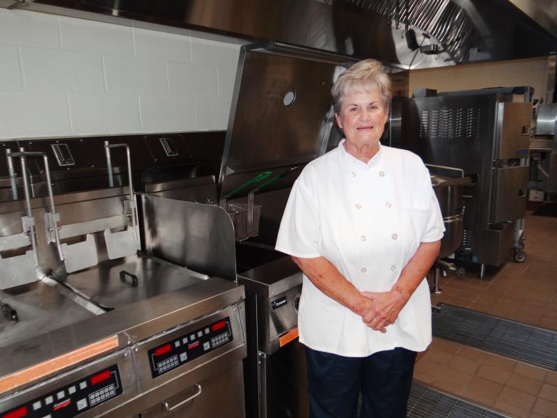 Marilyn Hastings stands in the kitchen at the CHEER Community Center on Sand Hill Road in Georgetown where she is now the agency’s exclusive caterer. SUBMITTED PHOTO
